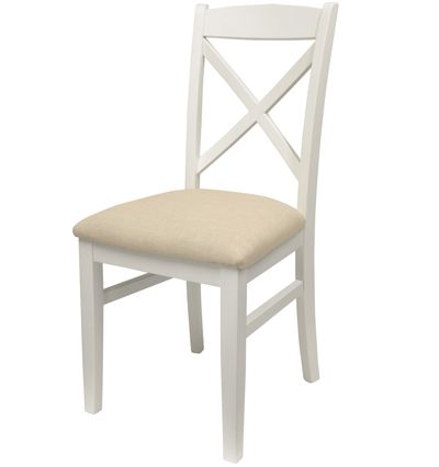 Crossback upholstered chair